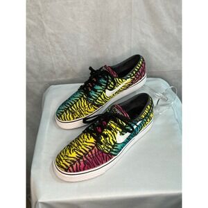 Nike SB Stefan‎ Janoski Men's 8.5 – Rainbow Zebra Print Sneakers WOW